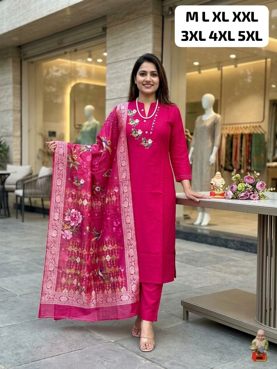 Graceful Traditional Work Kurti Set