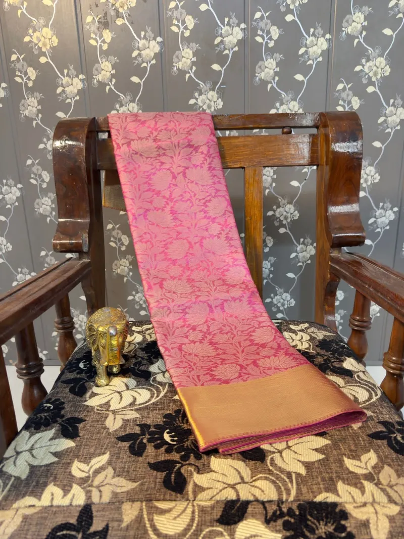 New Design Zari Tissue Banarasi Silk Saree view 6