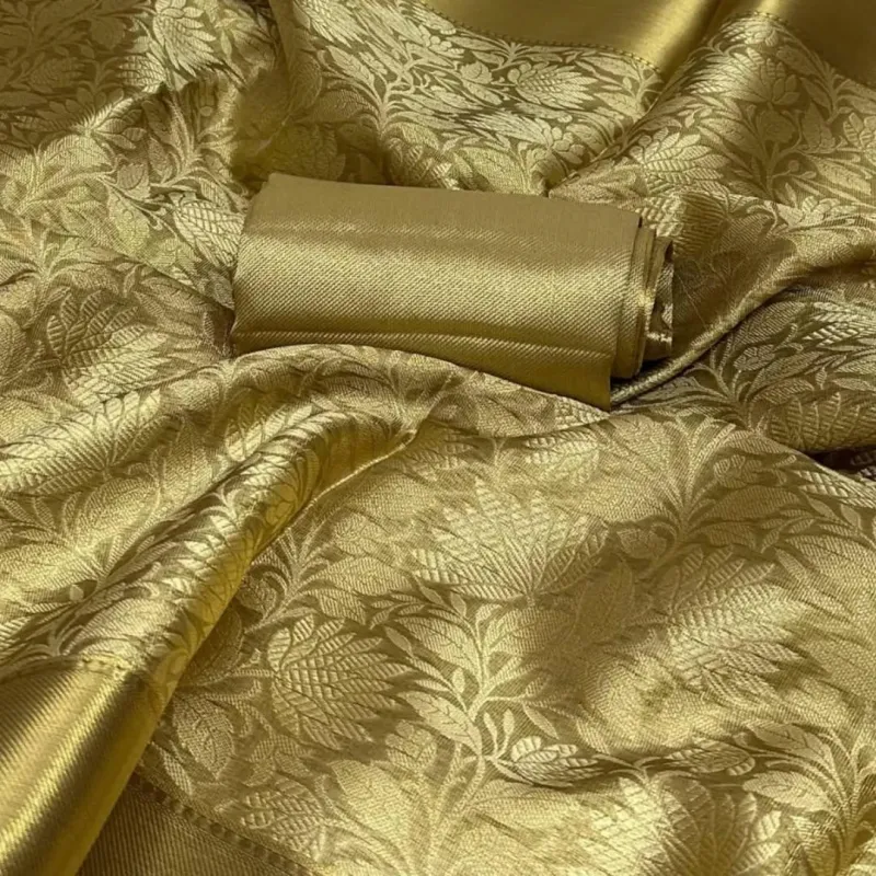 New Design Zari Tissue Banarasi Silk Saree view 8