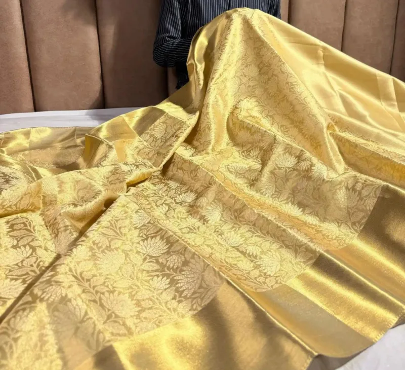 New Design Zari Tissue Banarasi Silk Saree view 9
