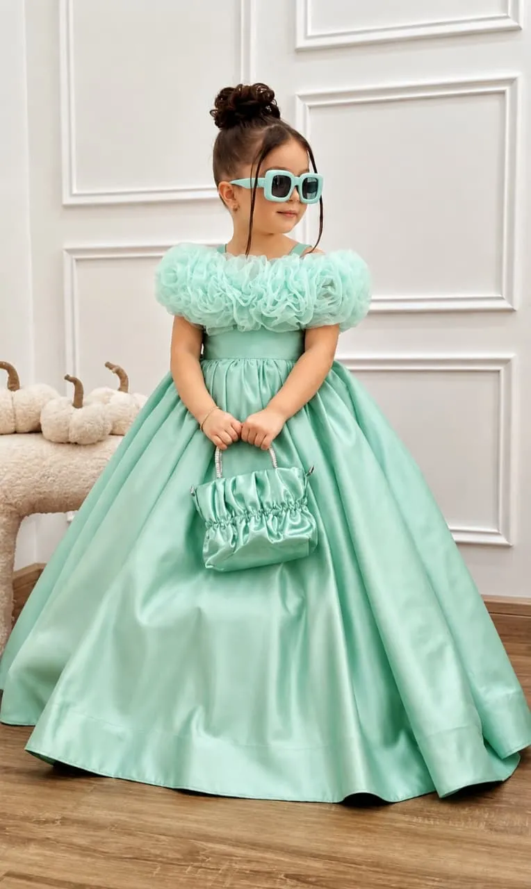 Superb Satin Party Wear Gown