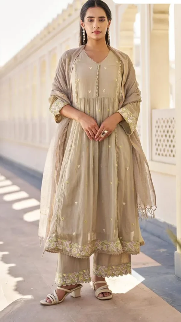 Cotton Mal Anarkali Kurti Dress Set