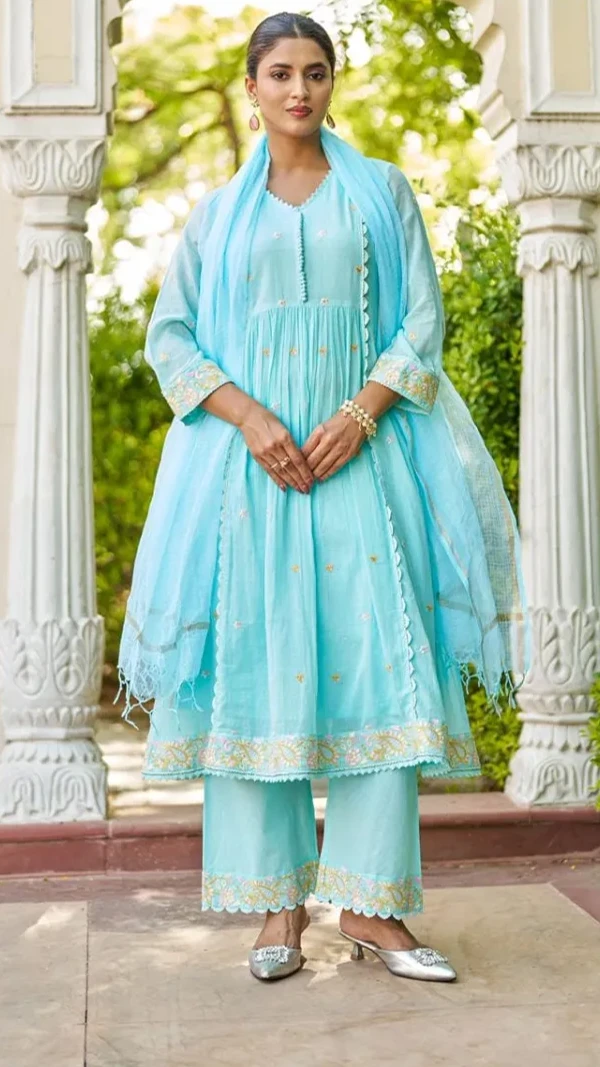 Cotton Mal Anarkali Kurti Dress Set