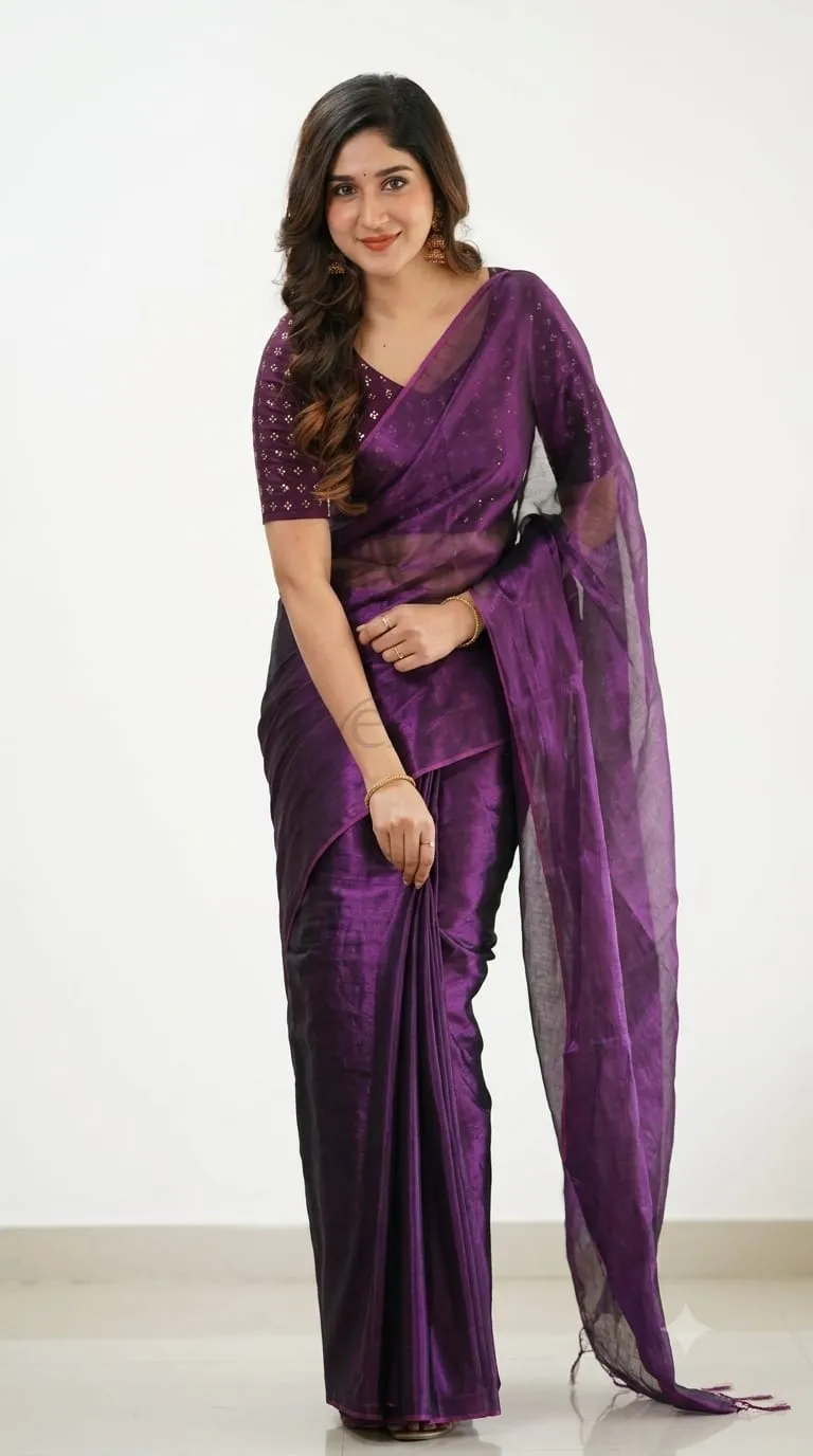 Premium Quality Raga Soft Tissue Silk Saree view 6