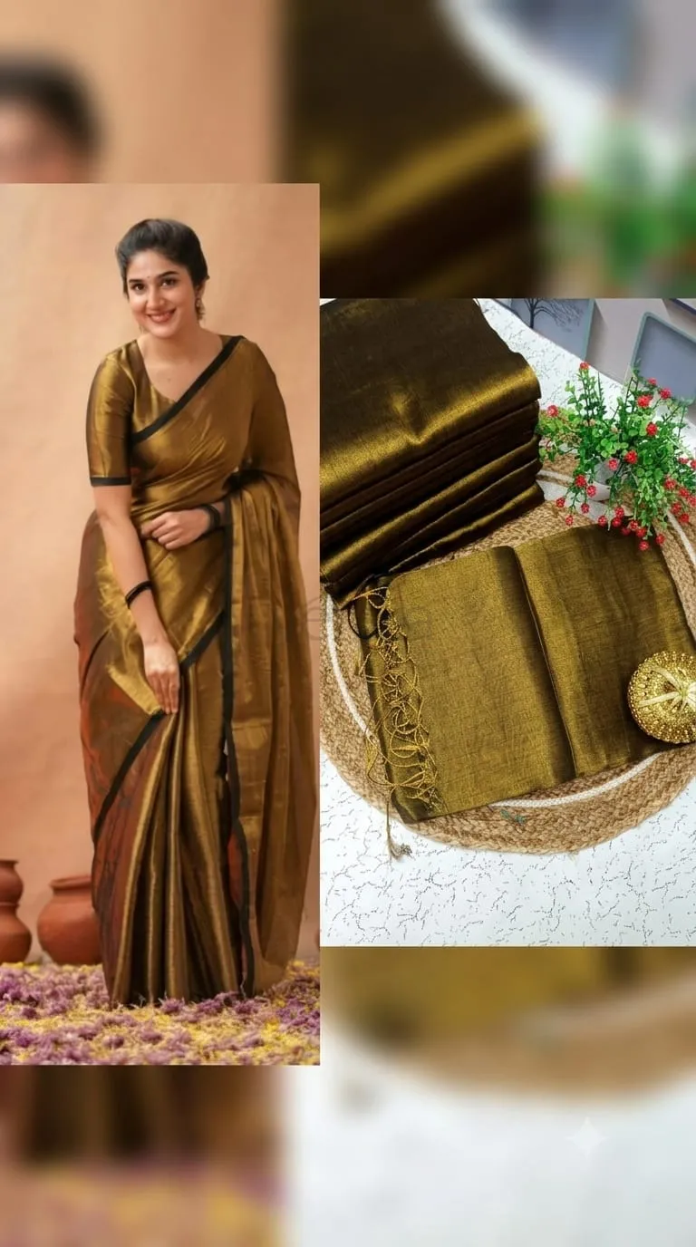 Premium Quality Raga Soft Tissue Silk Saree view 7