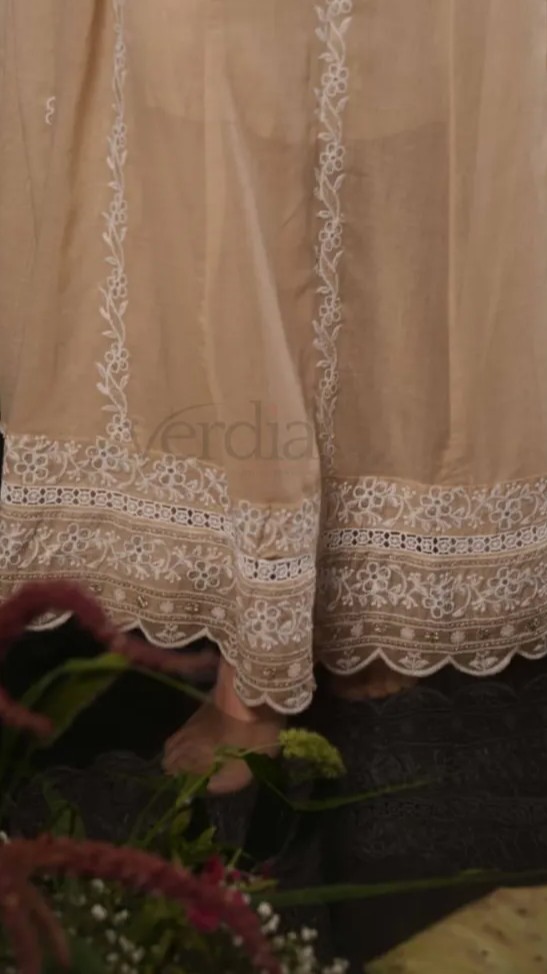 Cotton Mal Anarkali Kurti Set view 4