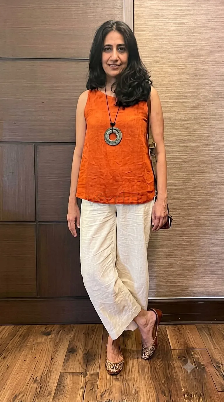 Cotton Flex Kurti Set with Top and Pant view 4