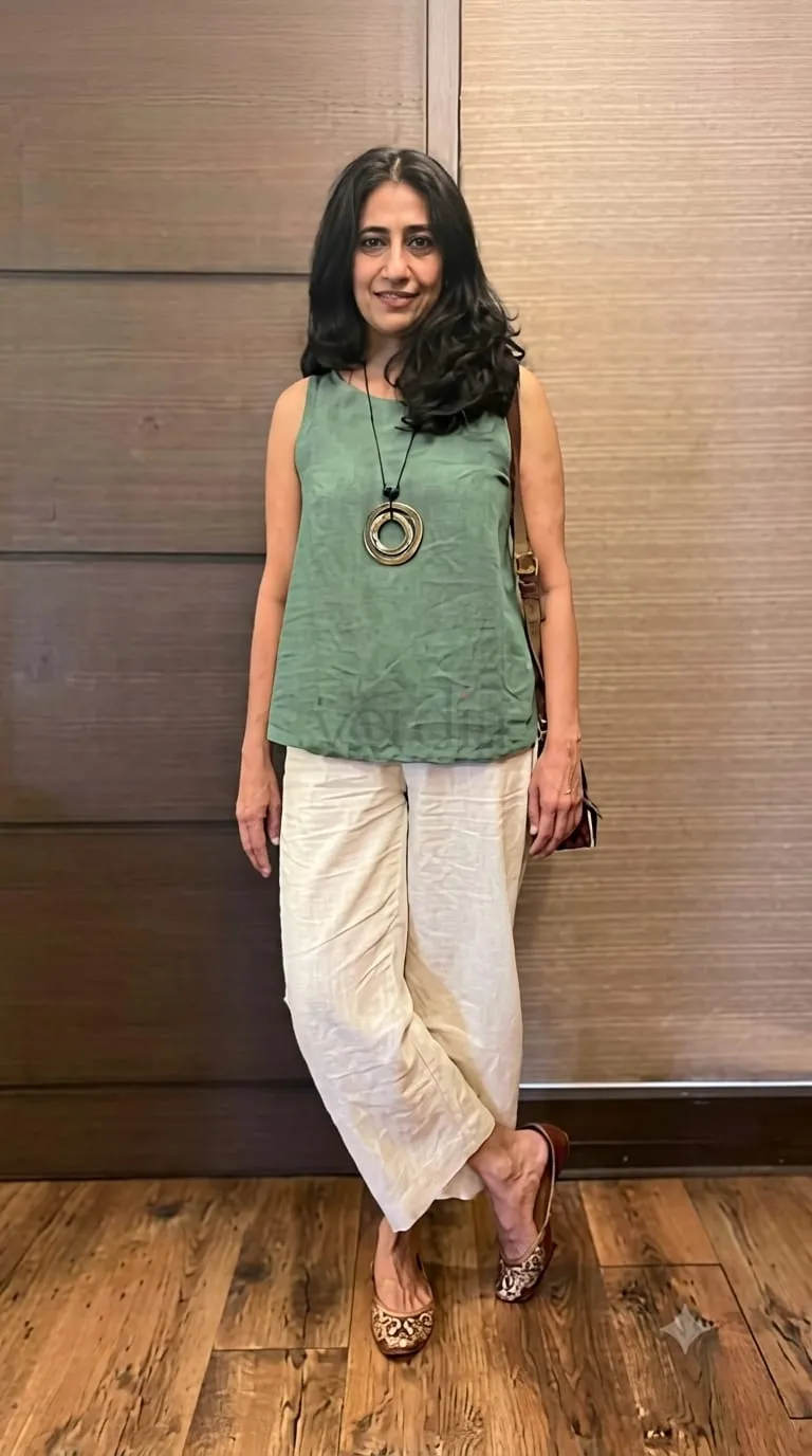 Cotton Flex Kurti Set with Top and Pant view 5