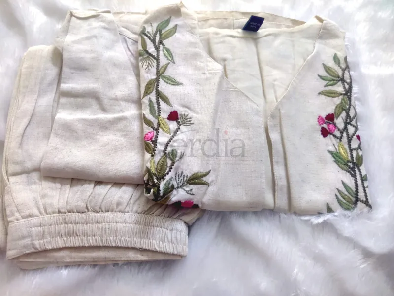 Khadi Cotton Indo-Western Fusion Set