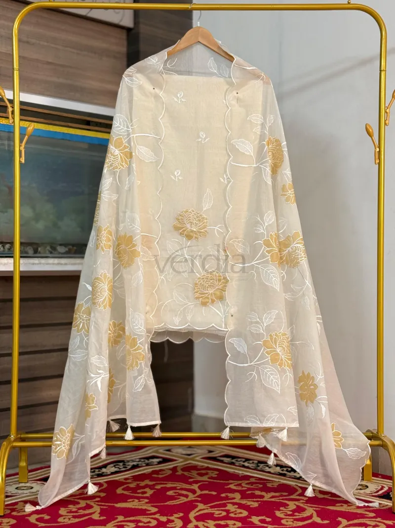 Premium Mal Chanderi Tissue Suit Collection (unstitched Material) view 4