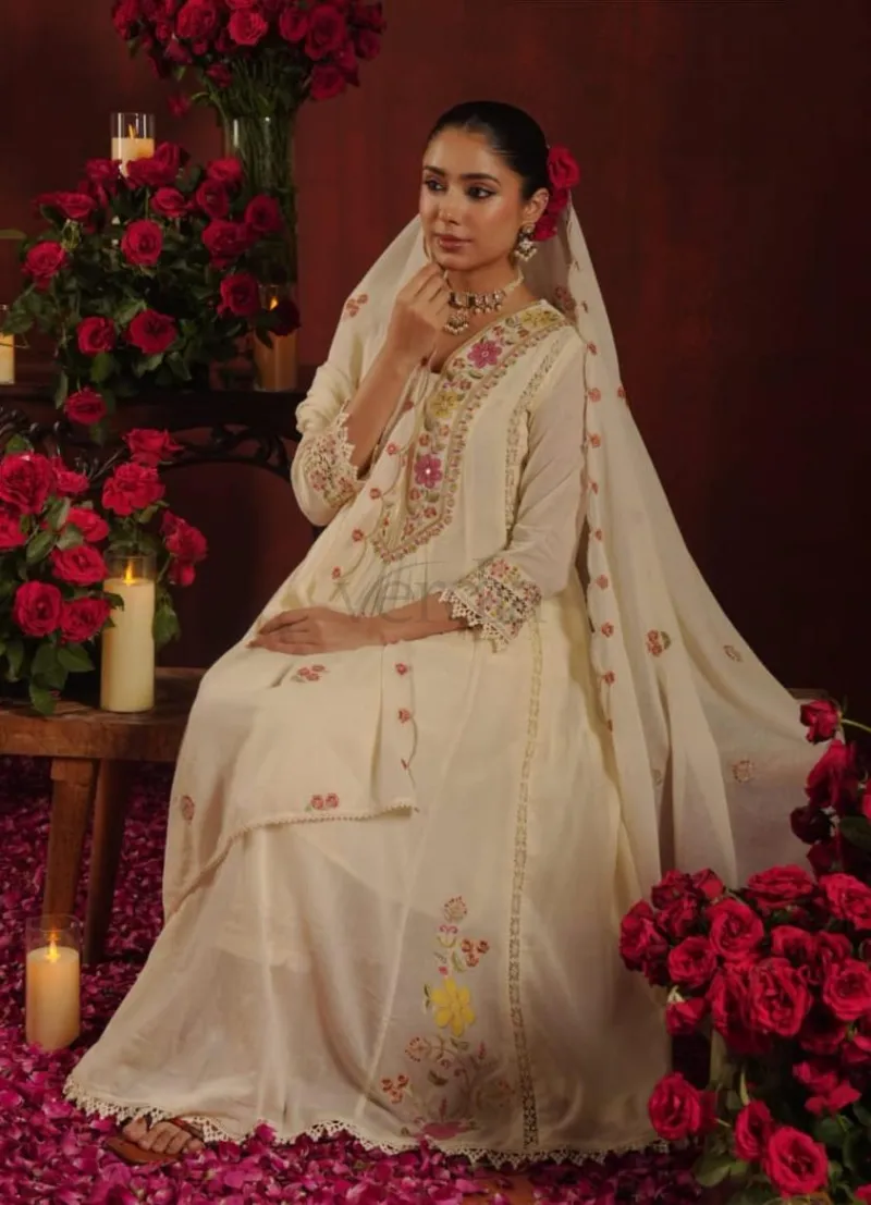 Mal Cotton Anarkali Kurti Set view 2