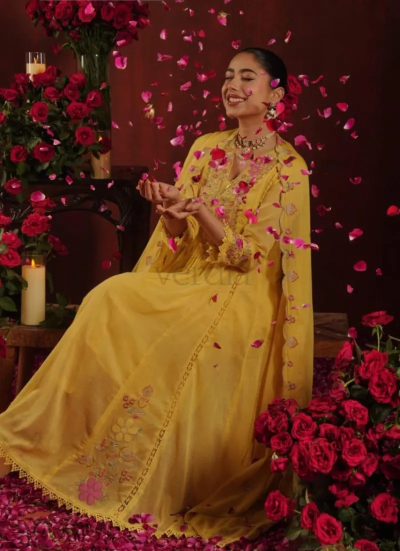 Mal Cotton Anarkali Kurti Set view 5