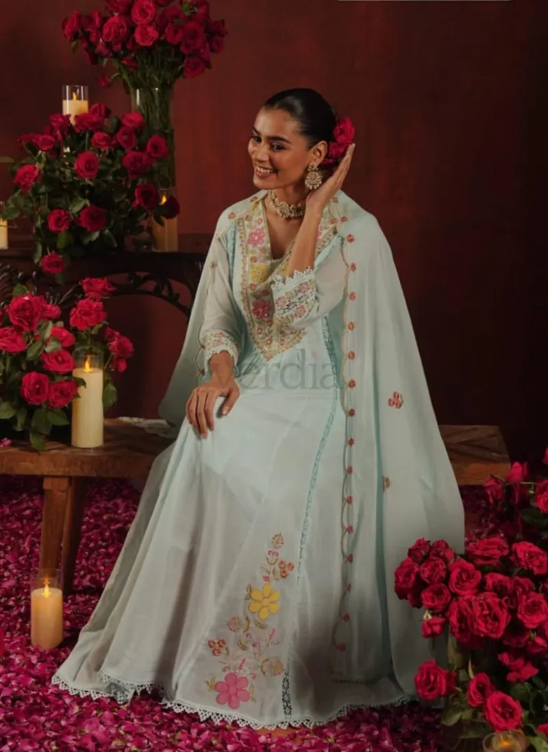 Mal Cotton Anarkali Kurti Set view 7