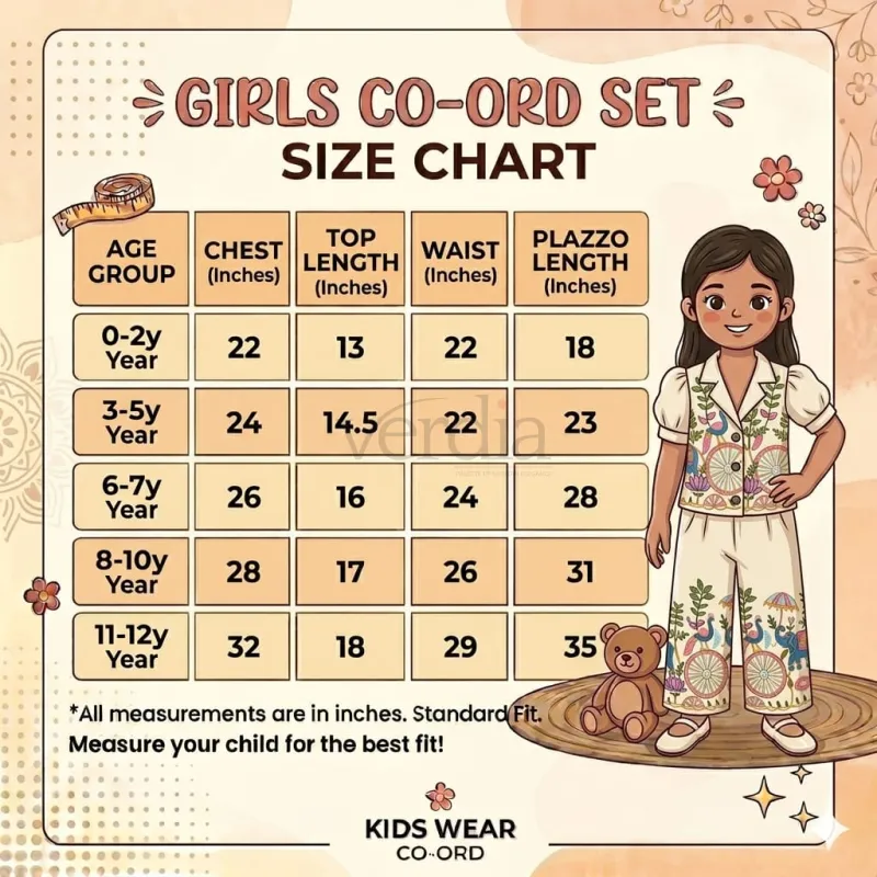 Kids Co-Ord Set in Khadi Cotton with Embroidery Dori Work view 9