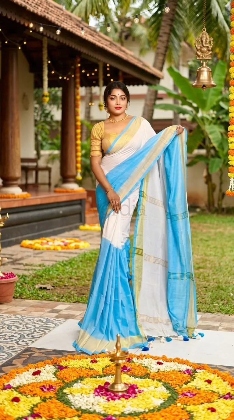 Premium Mulmul Cotton Saree with Border view 5