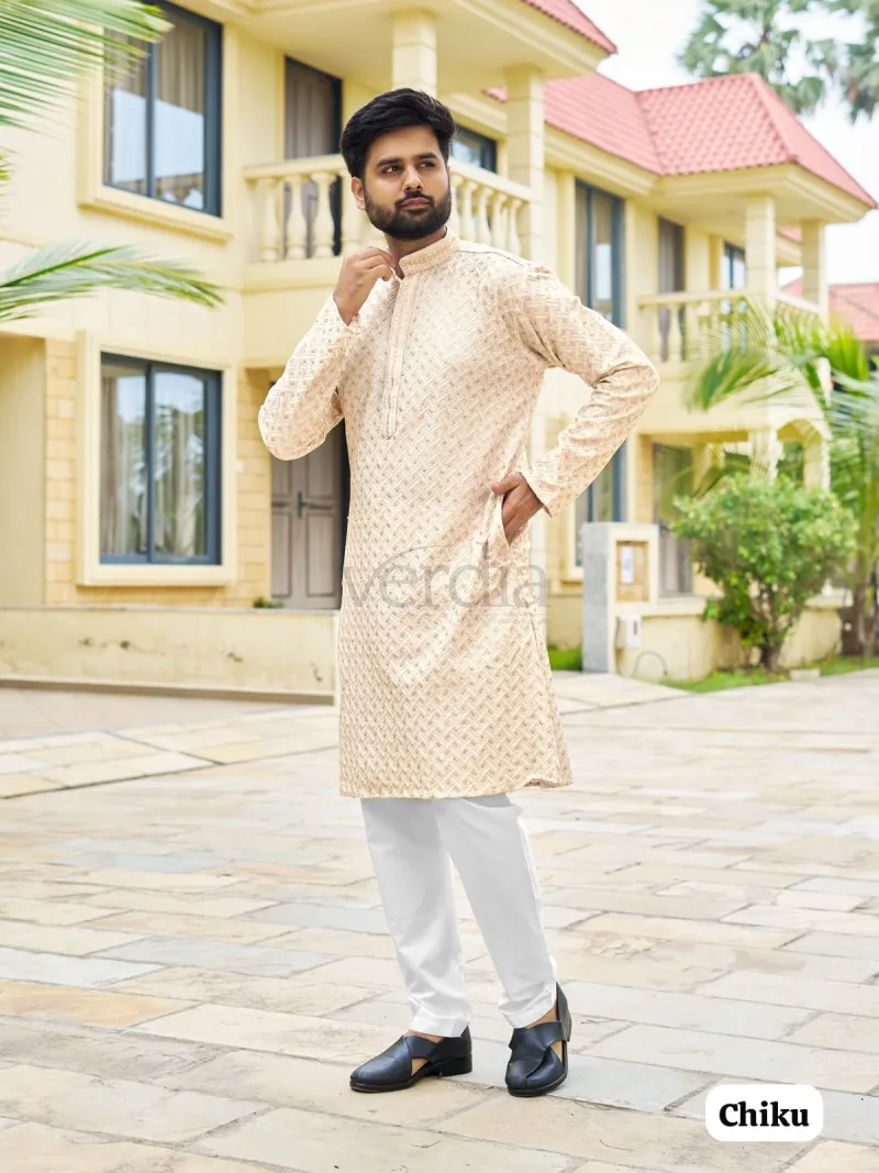 Men's Premium Rayon Ethnic Wear Kurta Set view 3