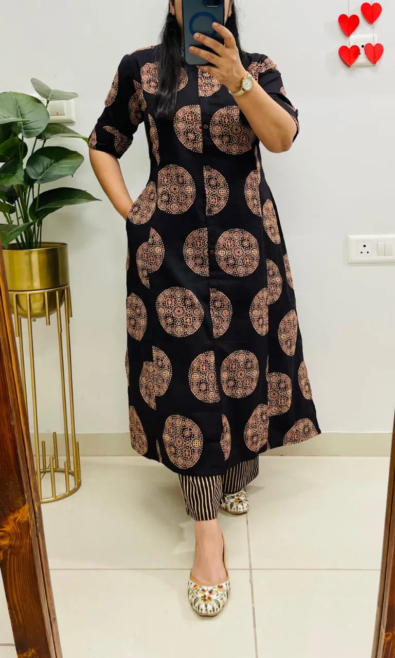 Jaipuri Print Designer Co-ord Set view 14