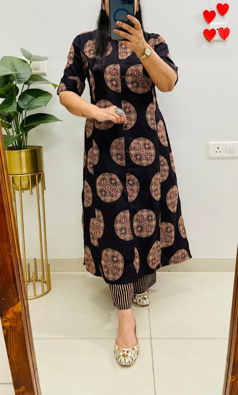 Jaipuri Print Designer Co-ord Set view 15