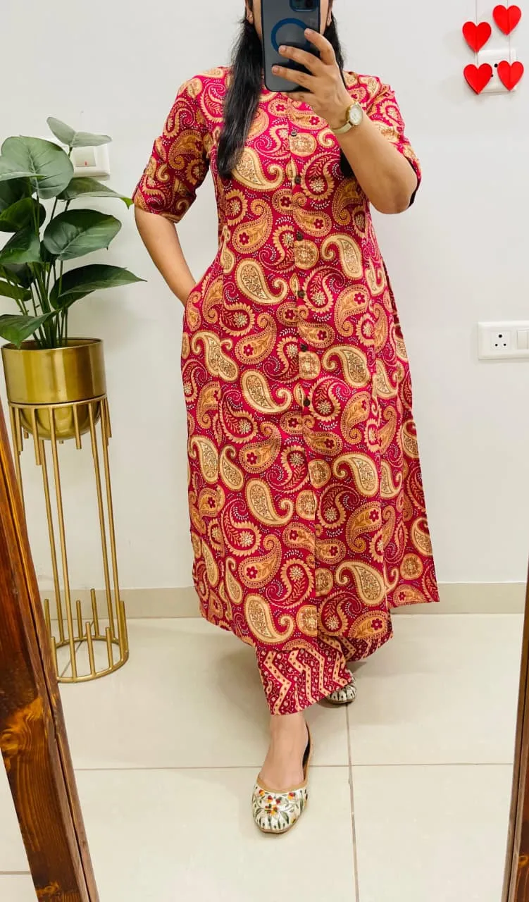 Jaipuri Print Designer Co-ord Set view 4