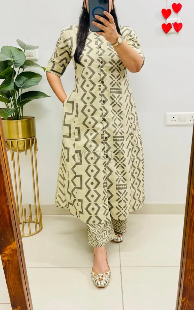 Jaipuri Print Designer Co-ord Set view 5