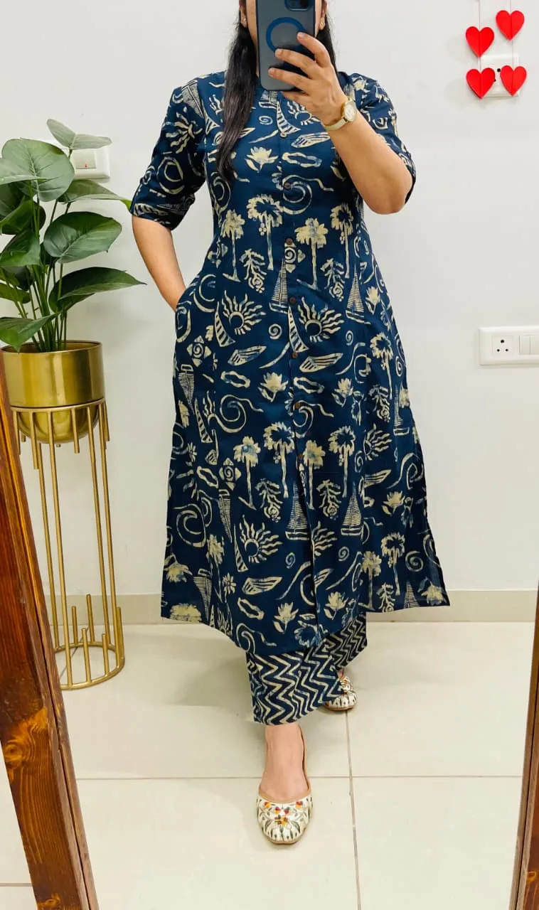 Jaipuri Print Designer Co-ord Set view 8