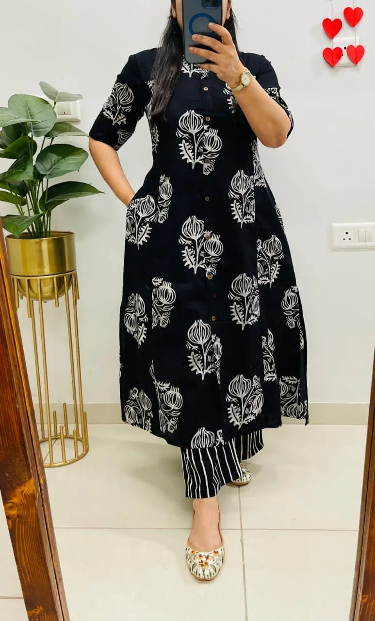 Jaipuri Print Designer Co-ord Set view 11