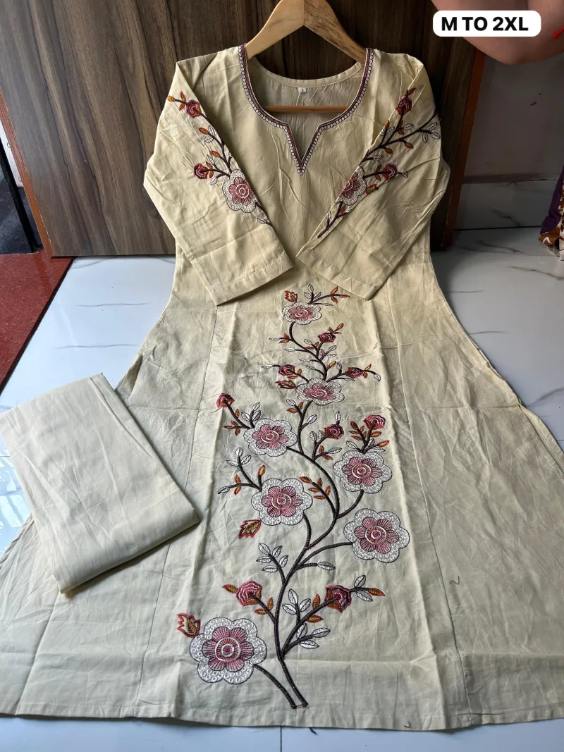 Co-ord Set Kurti (Straight Cut) with Plazo view 2