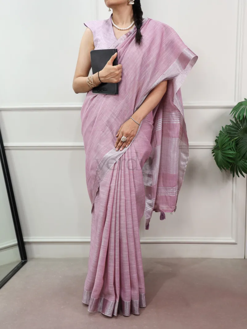Linen Luxe Collection with Zari Border view 2