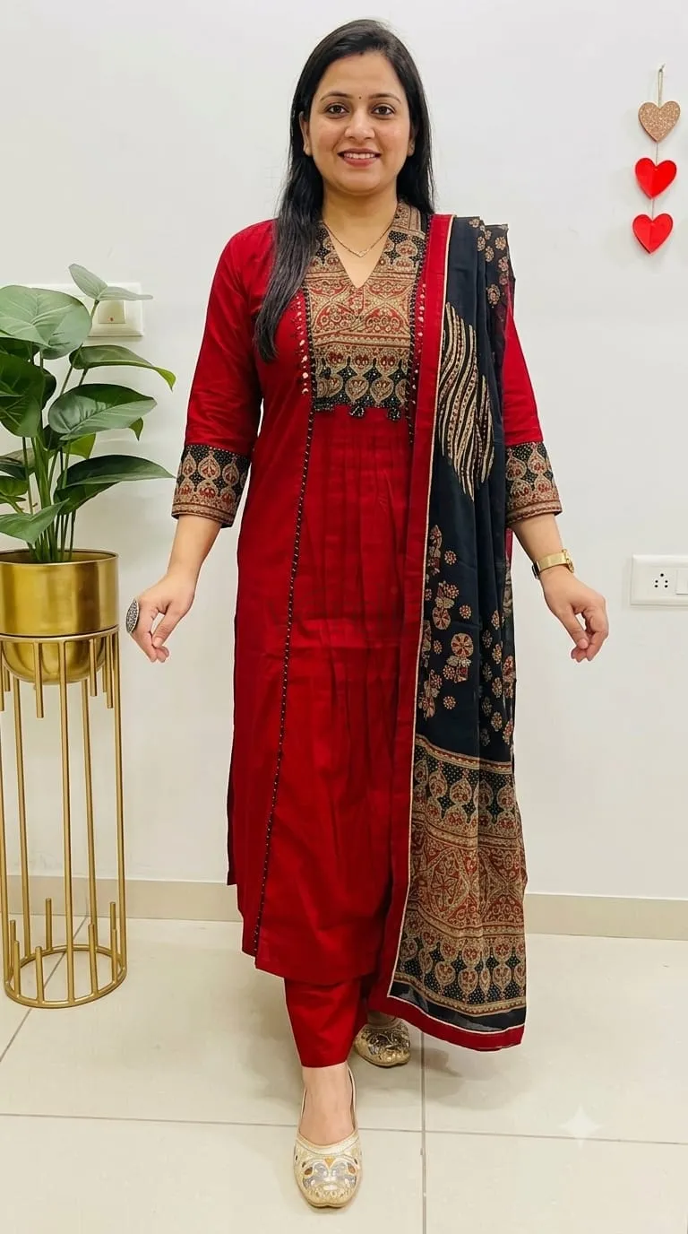 Flared Suit in Premium Dhabu Cotton