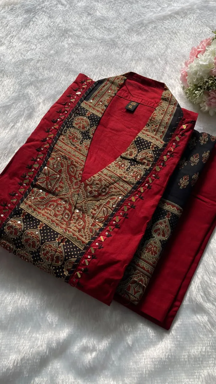 Flared Suit in Premium Dhabu Cotton