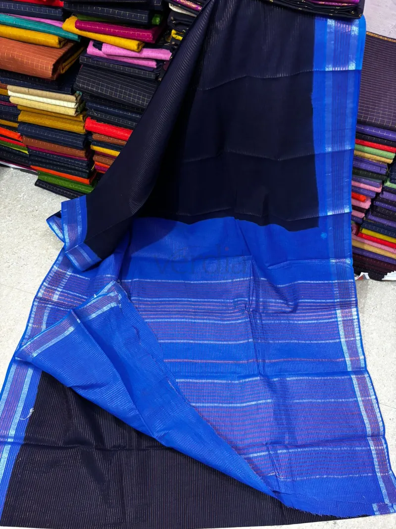 Kota Tissue Silk Saree with Copper Zari Weave view 2