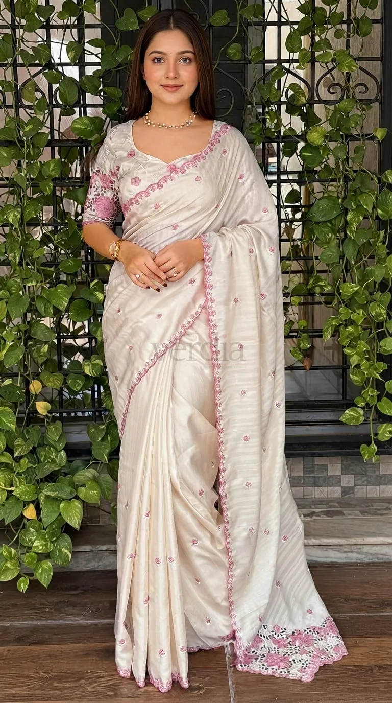 Tussar Cotton Saree with Blouse