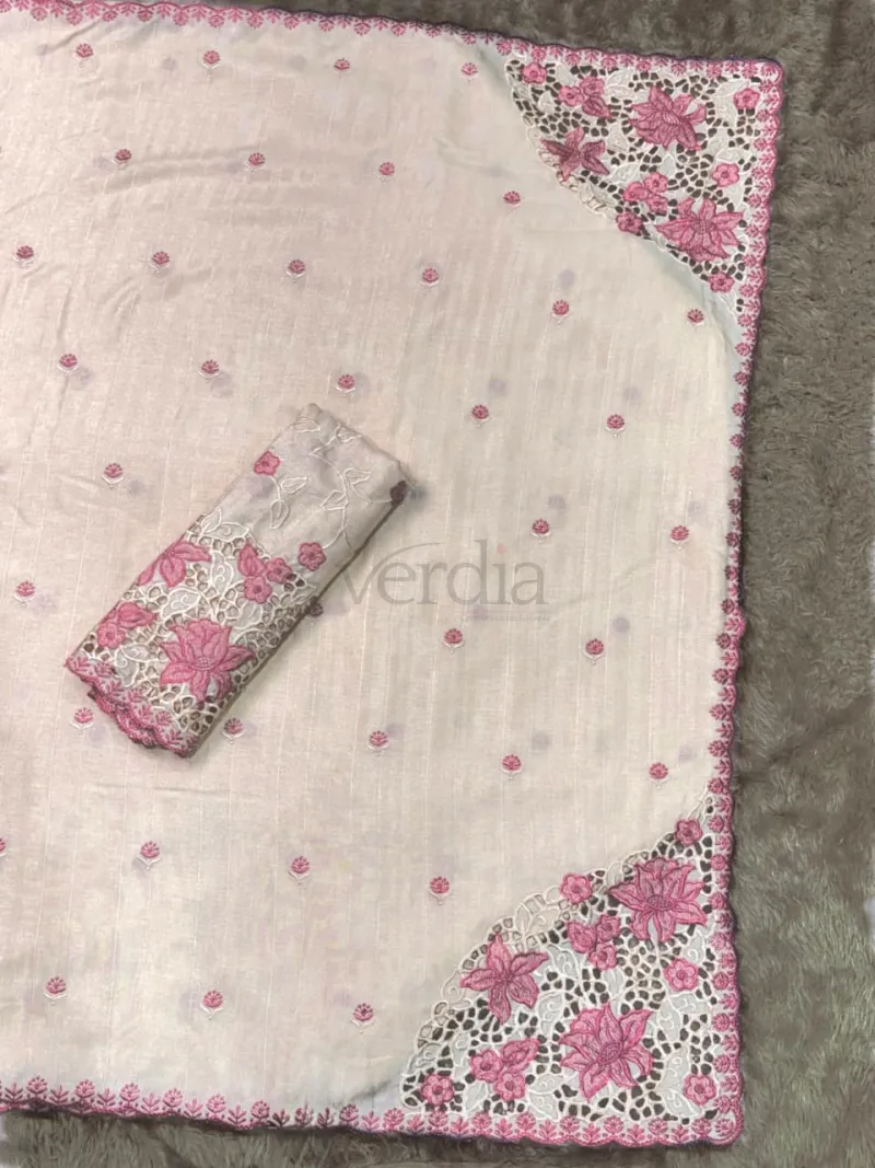 Tussar Cotton Saree with Blouse view 9