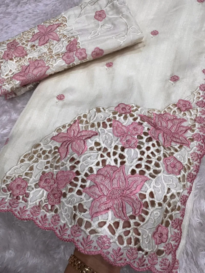 Tussar Cotton Saree with Blouse view 11