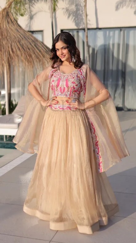 Beautiful Lehenga with embroidery sequence work