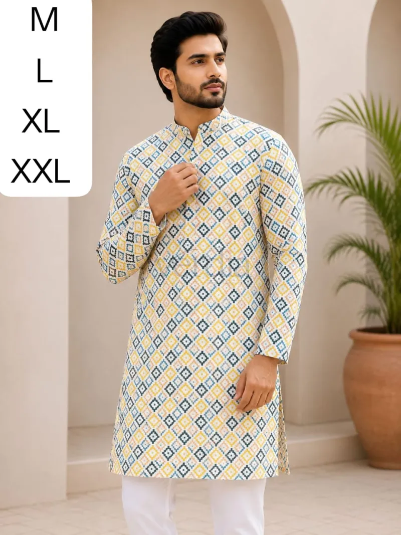 Printed Kurta collection in heavy cotton fabric view 2