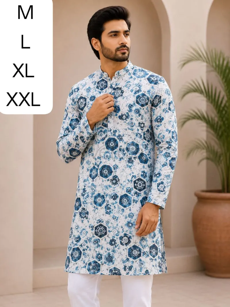 Printed Kurta collection in heavy cotton fabric view 3