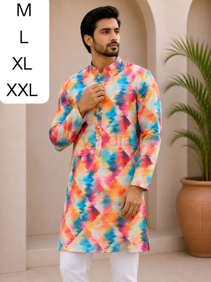 Printed Kurta collection in heavy cotton fabric view 7