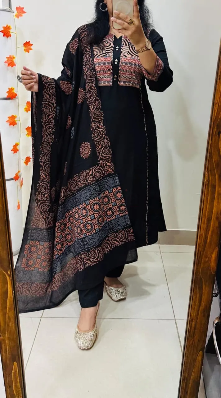 Premium Rich Dhabu Cotton Suit view 3