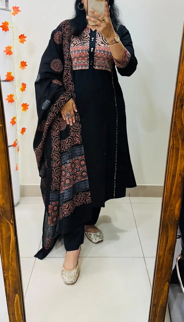 Premium Rich Dhabu Cotton Suit view 4
