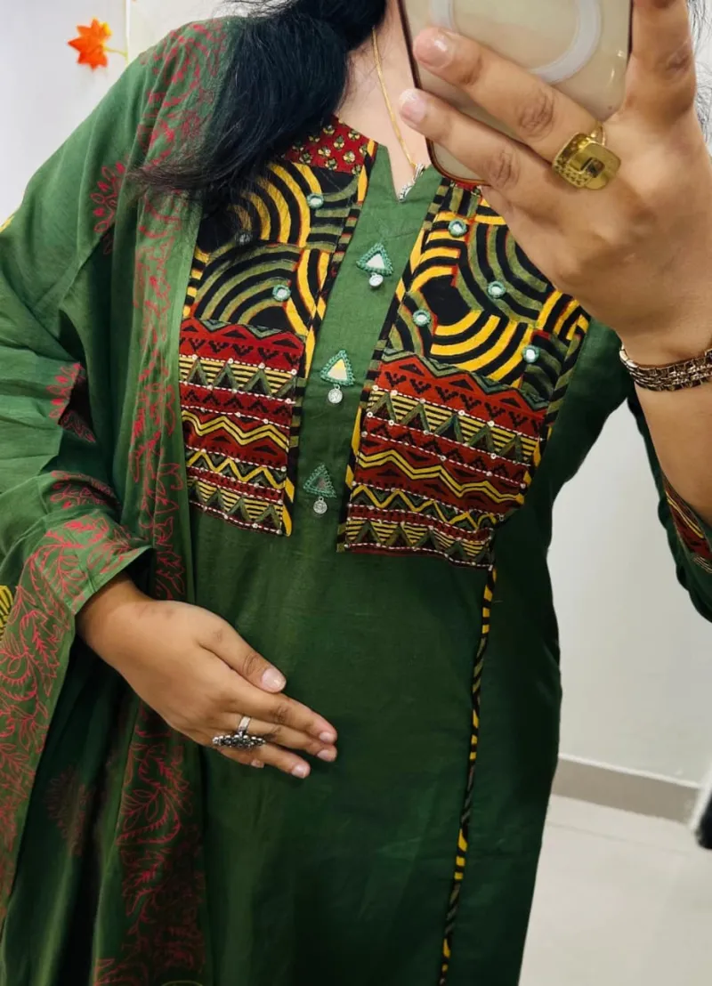Premium Rich Dhabu Cotton Suit view 6