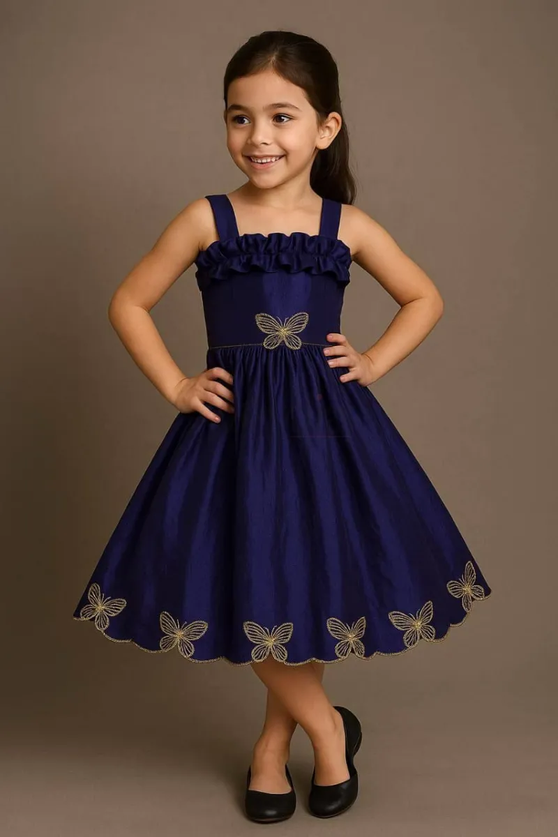 Butterfly cut gown for kids view 5