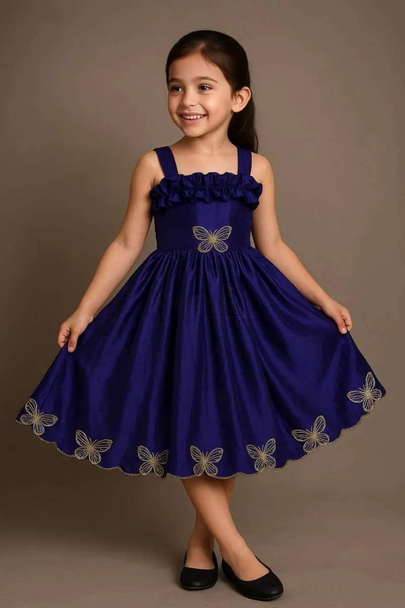 Butterfly cut gown for kids