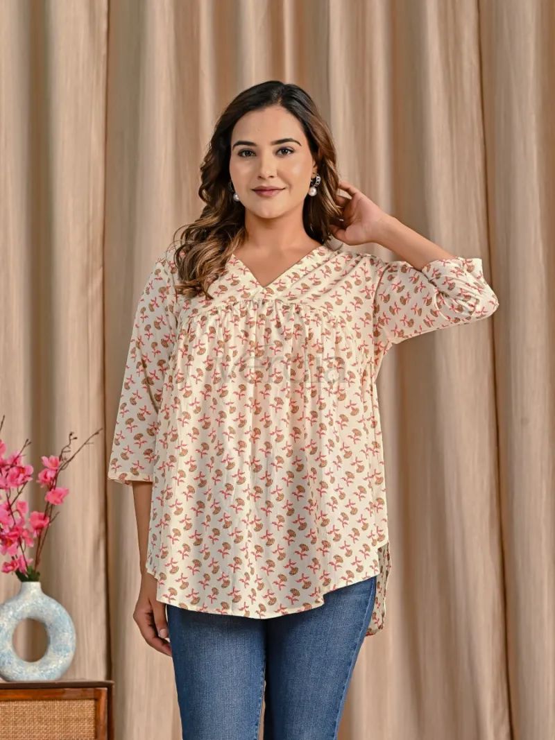 Soft cotton short kurti view 11