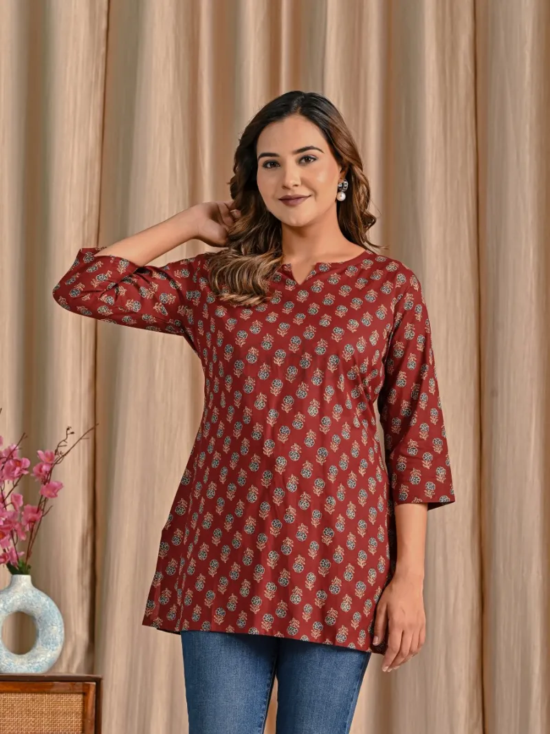 Soft cotton short kurti view 8