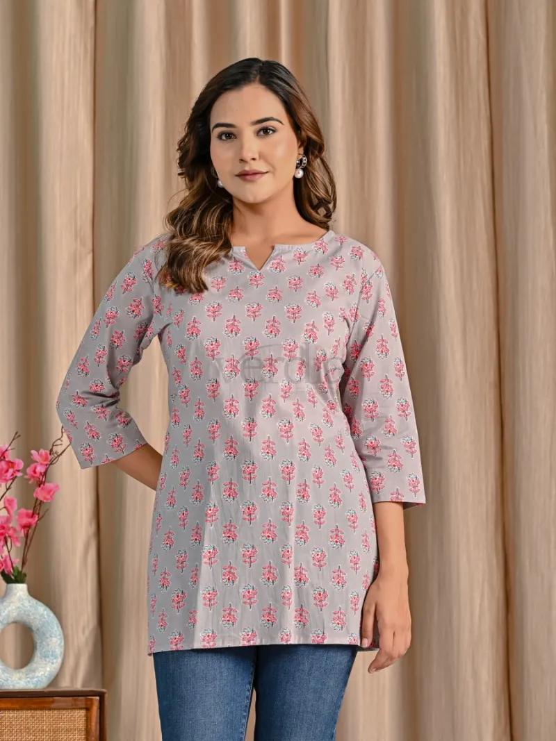 Soft cotton short kurti view 9