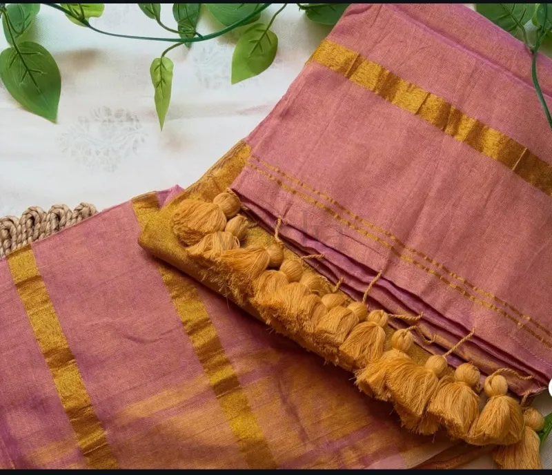 Kerala Style Tissue Saree view 4