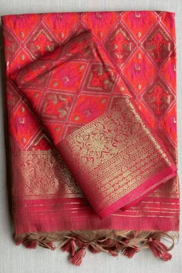 Pure Khadi Mul Cotton Saree view 4