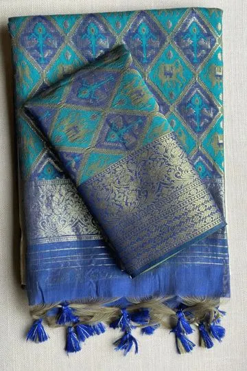 Pure Khadi Mul Cotton Saree view 5