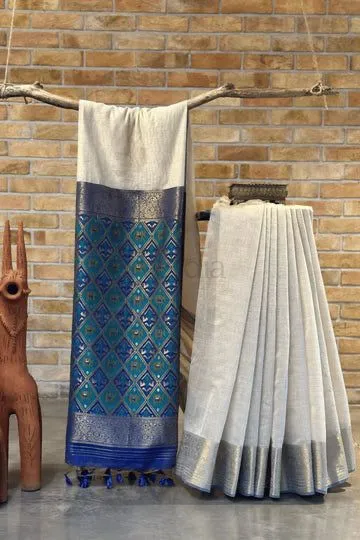 Pure Khadi Mul Cotton Saree view 11